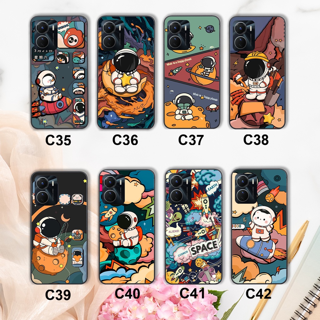 Ốp lưng Vivo Y16 4G - Vivo Y22S - Vivo T1 5G vũ trụ cute siêu đẹp giá rẻ