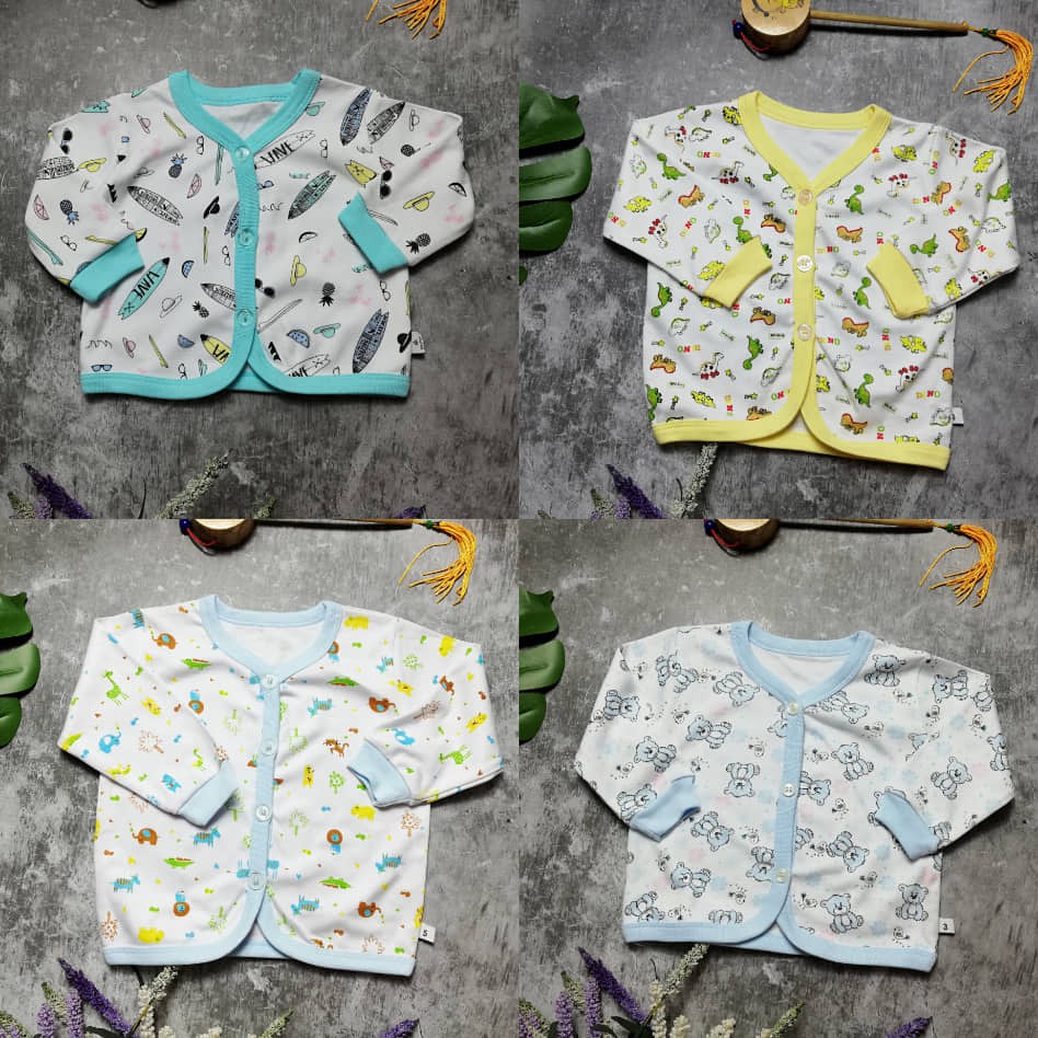 Áo khoắc cotton cho bé sơ sinh