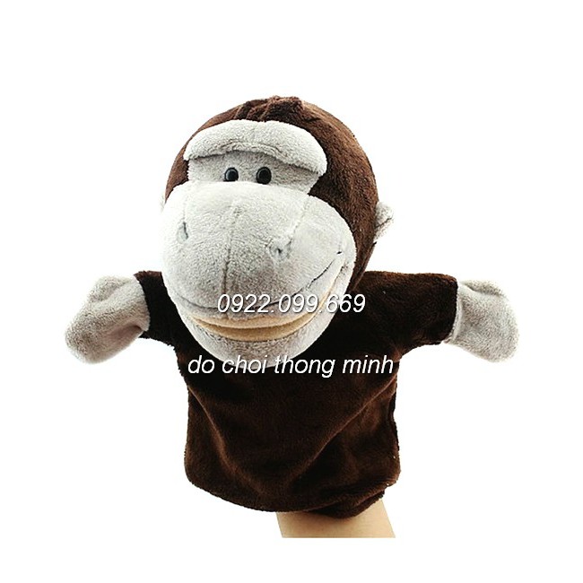 Rối bàn tay hình khỉ - Con rối đeo tay kể chuyện  hình thú nhồi bông