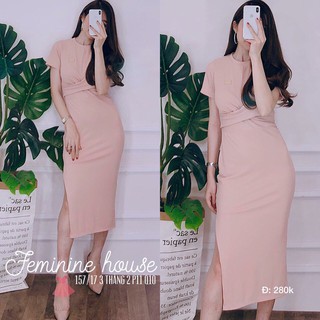 ĐẦM BODY XOẮN EO XE TÀ D2377125