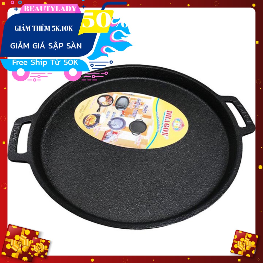 Chảo gang chiên bánh xèo 19cm chống dính Vạn Lợi