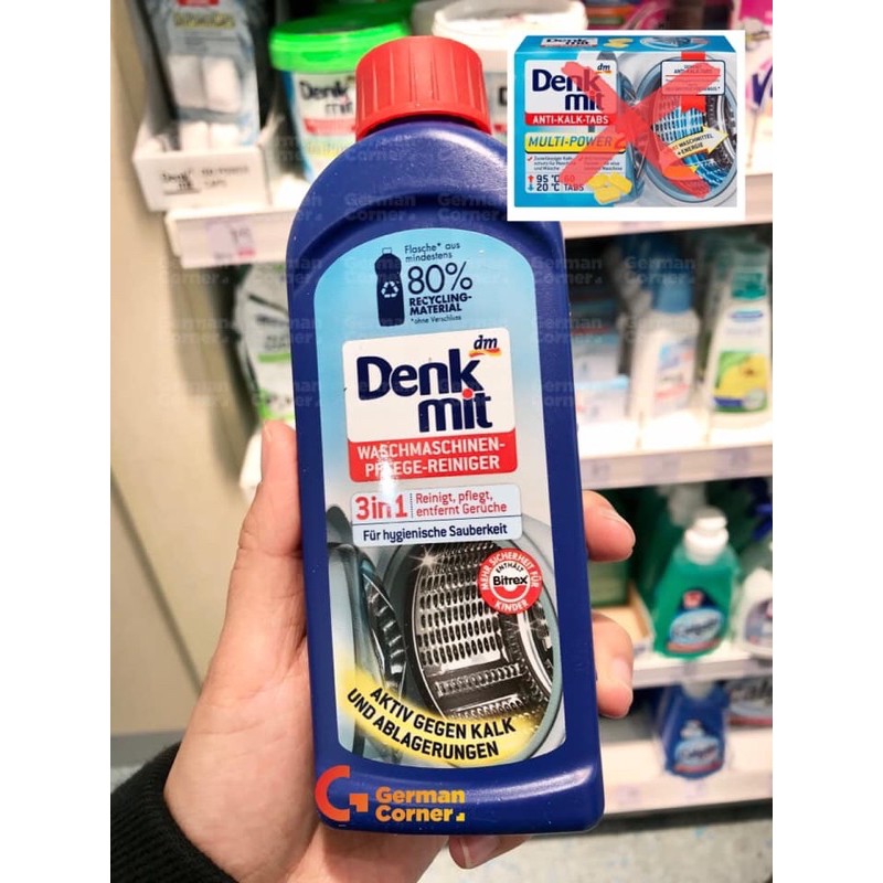 DUNG DỊCH VỆ SINH MÁY GIẶT 3 IN 1 DENKMIT ĐỨC 250ml