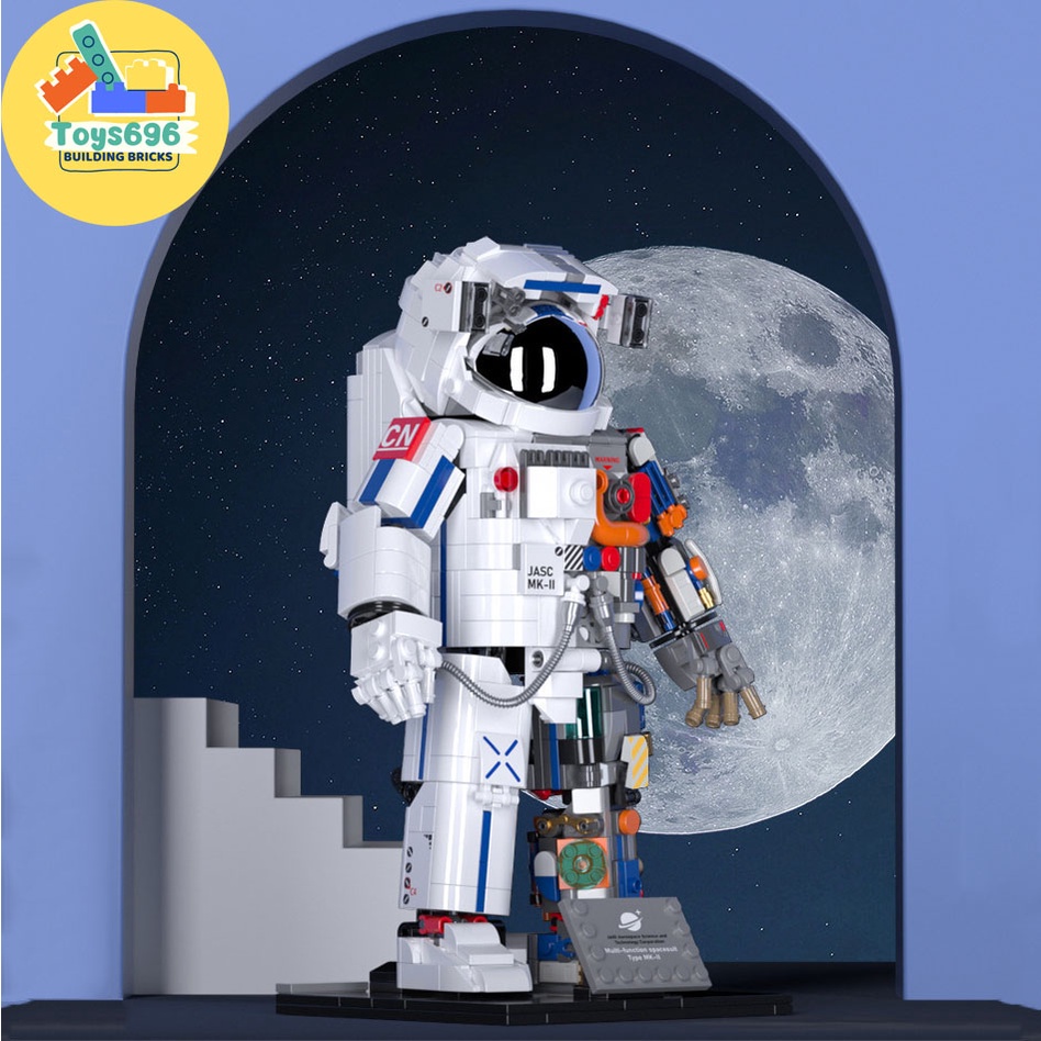 Đồ Chơi Lắp Ráp Mô Hình Trưng Bày Nhà Thám Hiểm Chinh Phục Phi Hành Gia Vũ Trụ Jaki Model 9106 Với 800+ Mảnh Ghép