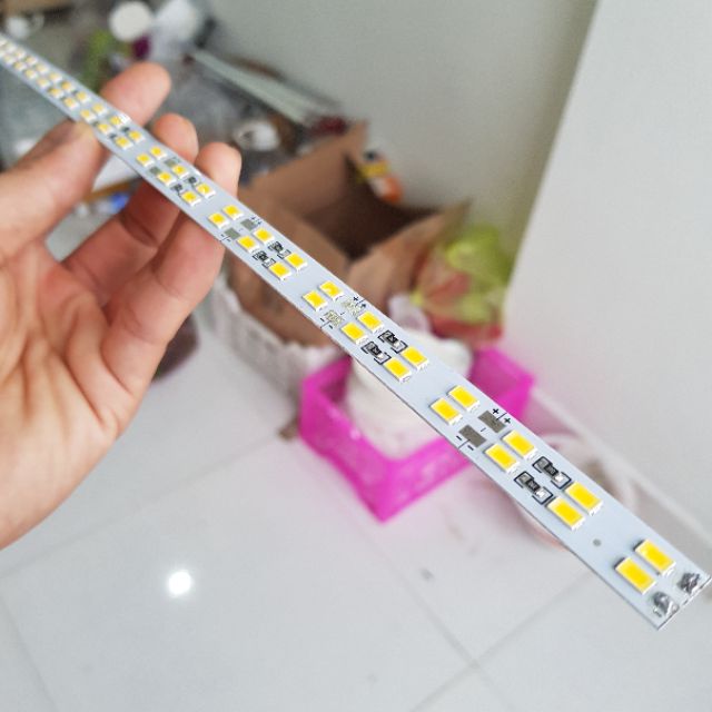 Led thanh 50cm điện 12v 72 bóng ánh sáng trắng, vàng