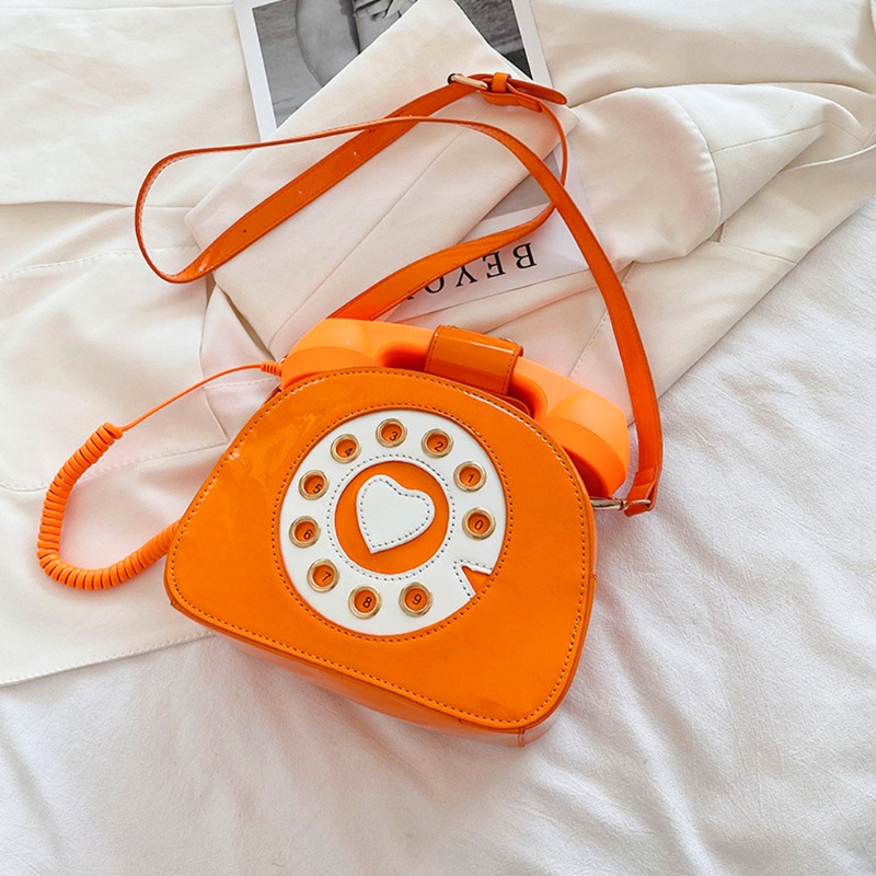 Túi Da PU Đeo Chéo Hình Điện Thoại Di Động Cho Nữ