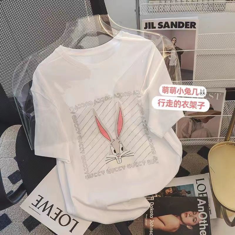 Áo Thun Ngắn Tay Dáng Rộng Thời Trang Mùa Hè Hàn Quốc