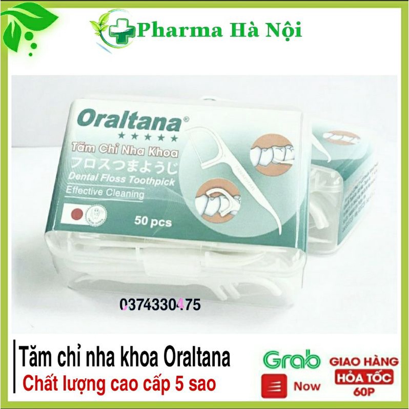 Tăm chỉ nha khoa Oraltana hộp 50 chiếc ⚡chính hãng⚡