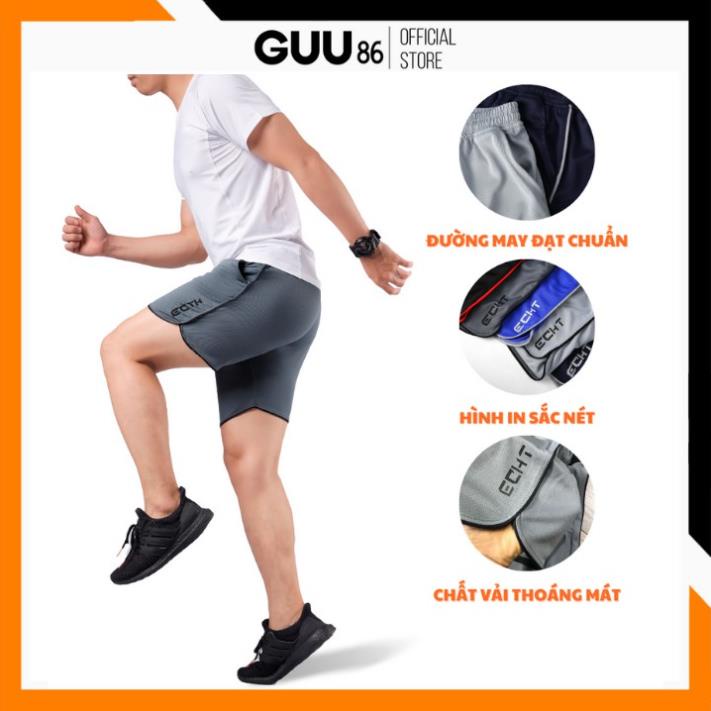 Quần đùi thể thao nam thoáng mát chất liệu thun 4 chiều co giãn tốt quần tập gym chơi thể thao cho nam 𝐄𝐂𝐇𝐓 Sexy