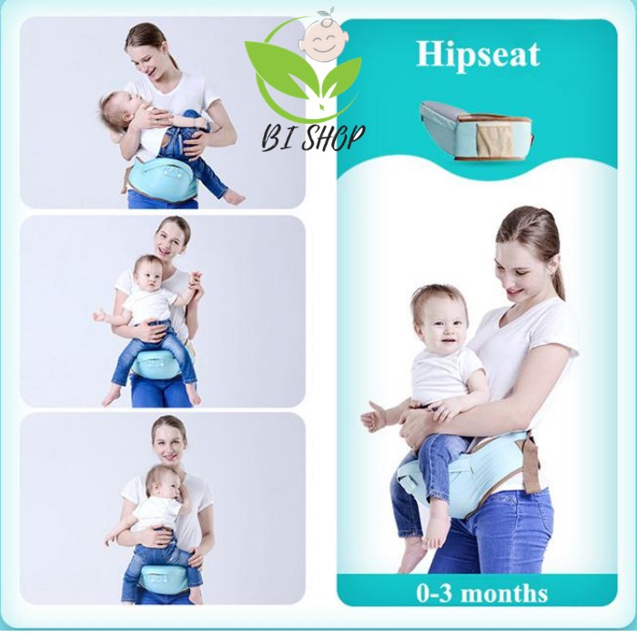 Địu em bé 4 tư thế có bệ ngồi trợ lực Baby Lab, có đỡ cổ chống gù lưng