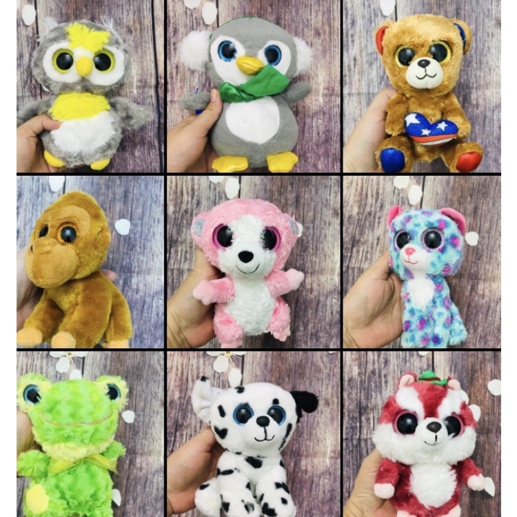 Gấu bông mắt thủy tinh hiệu Ty