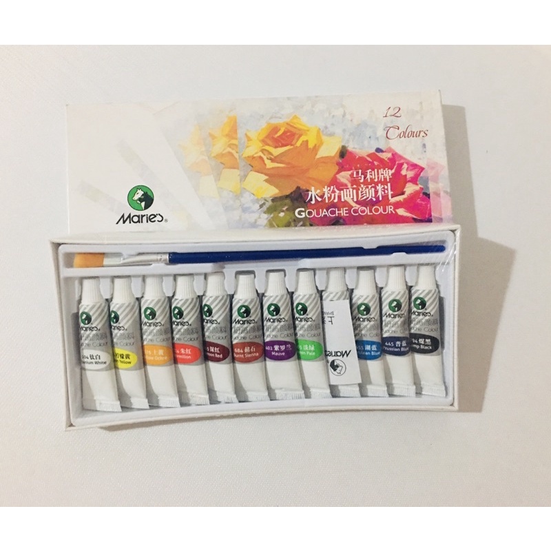 Bộ 12 tuýp màu nước Marie’s 5ml/ tuýp
