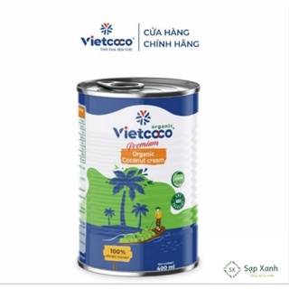 Vietcoco- Nước cốt dừa tươi hữu cơ Lon 400ml
