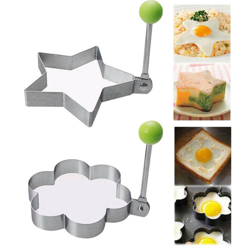 Khuôn chiên trứng bằng thép không gỉ tạo hình nhiều kiểu dáng tiện lợi cho nhà bếp