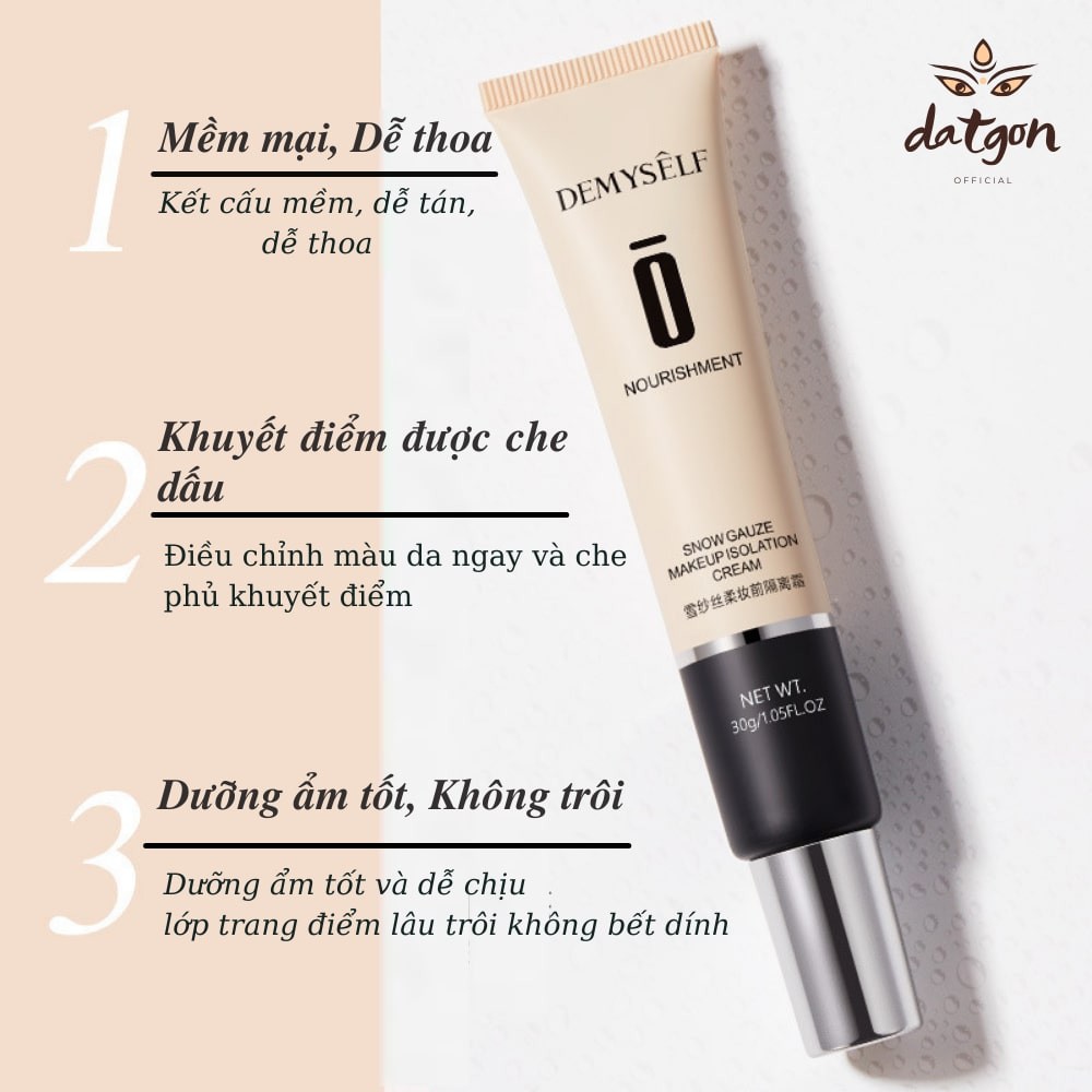 Kem Lót che khuyết điểm Demyself, kem nền lâu trôi chống thấm nước 30g 2021 | BigBuy360 - bigbuy360.vn