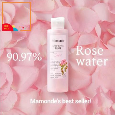 Nước hoa hồng cung cấp độ ẩm Mamonde Rose Water Toner 250ml