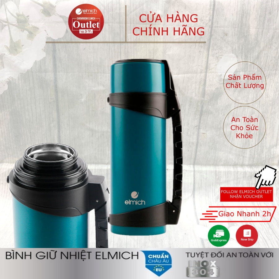 Bình Giữ Nhiệt Inox 304 Nóng 8h Lạnh 12h ELMICH El8009 1000ml