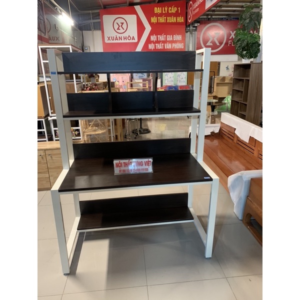 BHS Giá sách khung sắt mặt gỗ MDF Xuân Hoà.