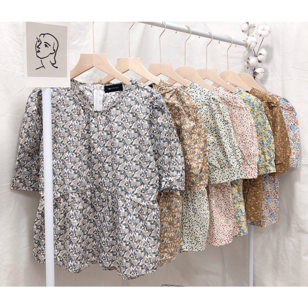 Áo Hoạ Tiết Hoa Nhí Dễ Thương - Hàng xuất dư 100%