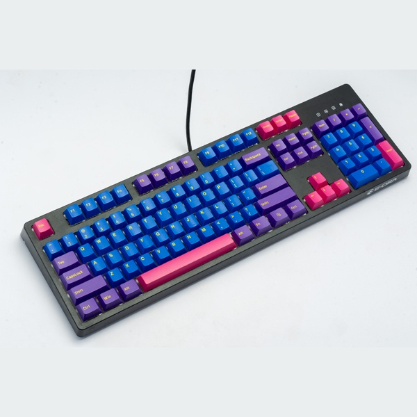 [Mã 254ELSALE giảm 7% đơn 300K] Bộ Keycap bàn phím cơ E-Dra EKC7103 Iris / Double Shot 166 nút/ Cherry Profile