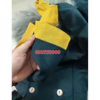 Đồng phục spa xanh đen
