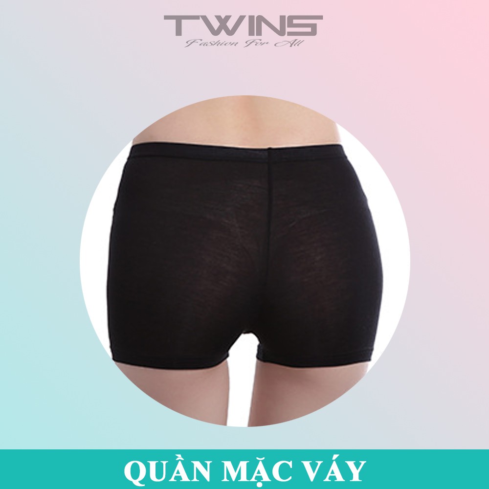 Quần lót mặc trong váy nữ ôm mông chống cuộn chất cotton mềm mịn thoáng mát thấm hút mồ hôi size 40kg-50kg