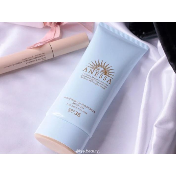 Kem Chống Nắng Dạng Gel Dành Cho Da Nhạy Cảm Và Trẻ Em Anessa Moisture UV Sunscreen Mild Gel SPF35/PA+++ 90g