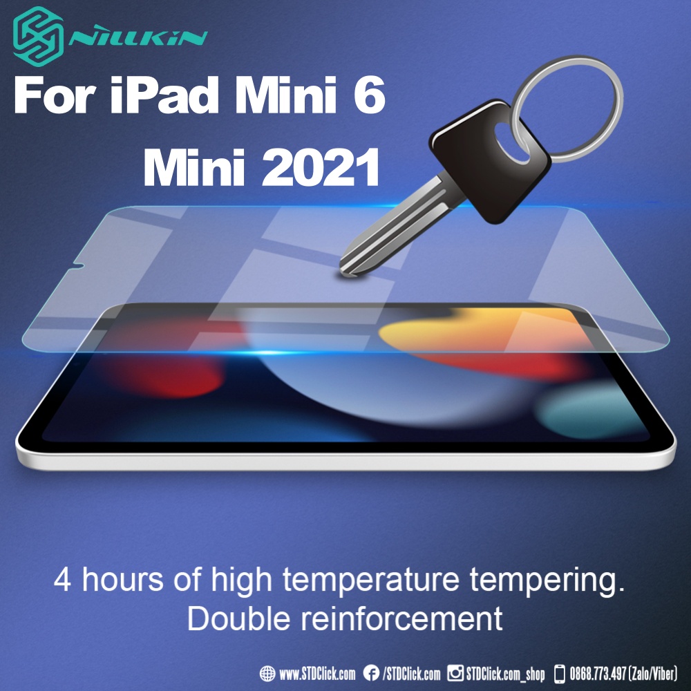 KÍNH CƯỜNG LỰC IPAD MINI 6 - MINI 2021 NILLKIN H+ CHÍNH HÃNG