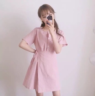 Đầm smi vạt chéo