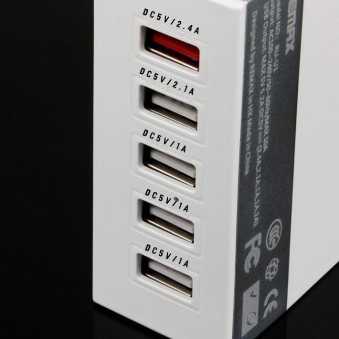 Sạc 5 Cổng USB Remax RU-U1 Business Version Max 6.2A