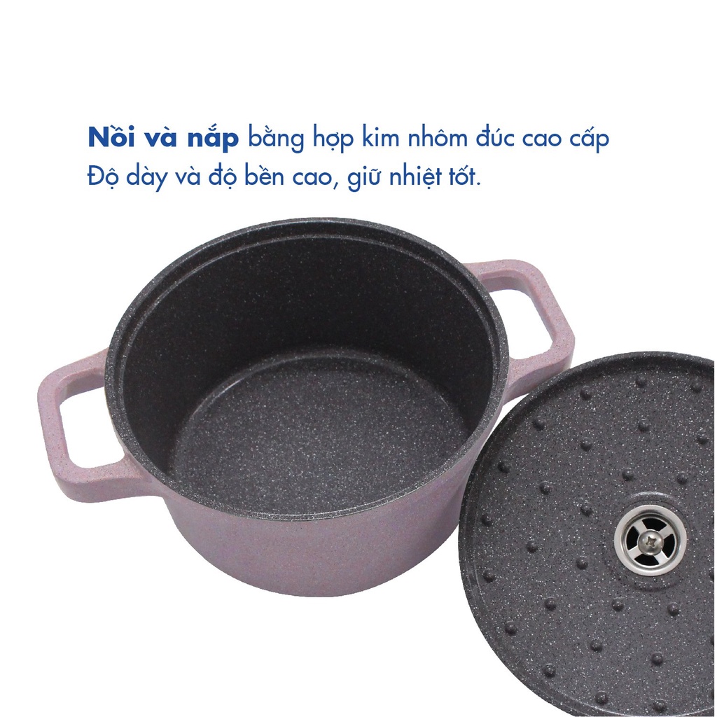 Nồi nấu Levante đáy từ Korea King KP-20LI / KP-24LI / KP-28LI