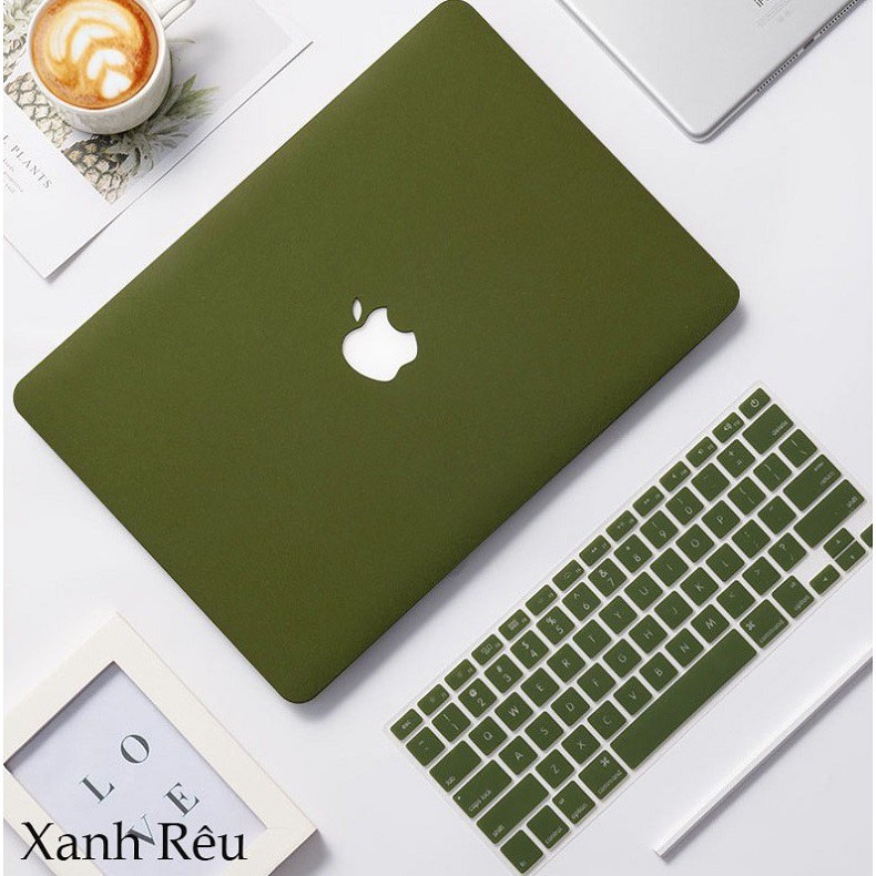 COMBO Ốp + Phủ phím cho Macbook cùng màu (Tặng Kèm Nút Chống Bụi + Bộ kẹp chống gãy sạc) | BigBuy360 - bigbuy360.vn