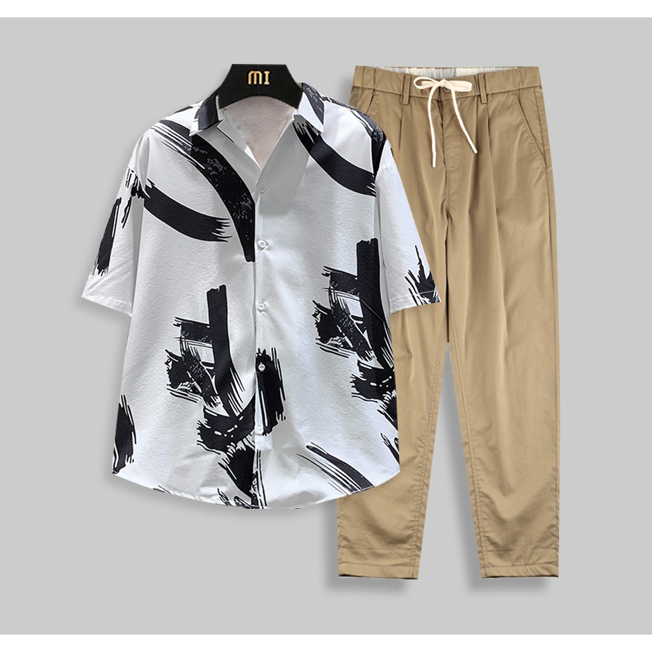 Bộ Quần Áo Nam Áo Sơ Mi Cổ Đức In Vệt Quần Kaki Túi Zenkonu SO MI NAM 1000029 + QUAN NAM 1000060 | BigBuy360 - bigbuy360.vn