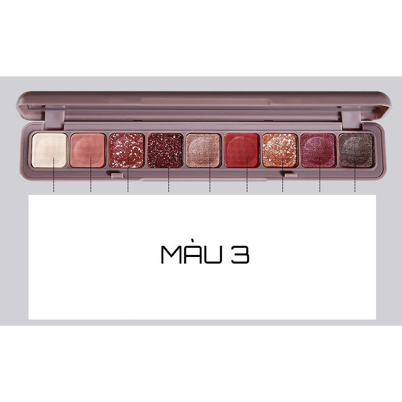 Phấn mắt Lameila 9 ô Colour geometry eyeshadow hàng nội địa Trung | BigBuy360 - bigbuy360.vn