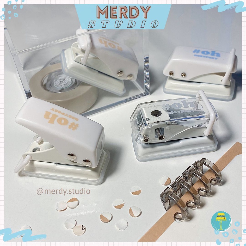 Dụng cụ bấm lỗ sổ còng mini RosyPosy #OH! Hole Puncher