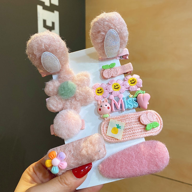 Set 10 Kẹp Tóc Kiểu Dáng Công Chúa Dễ Thương Cho Bé Gái