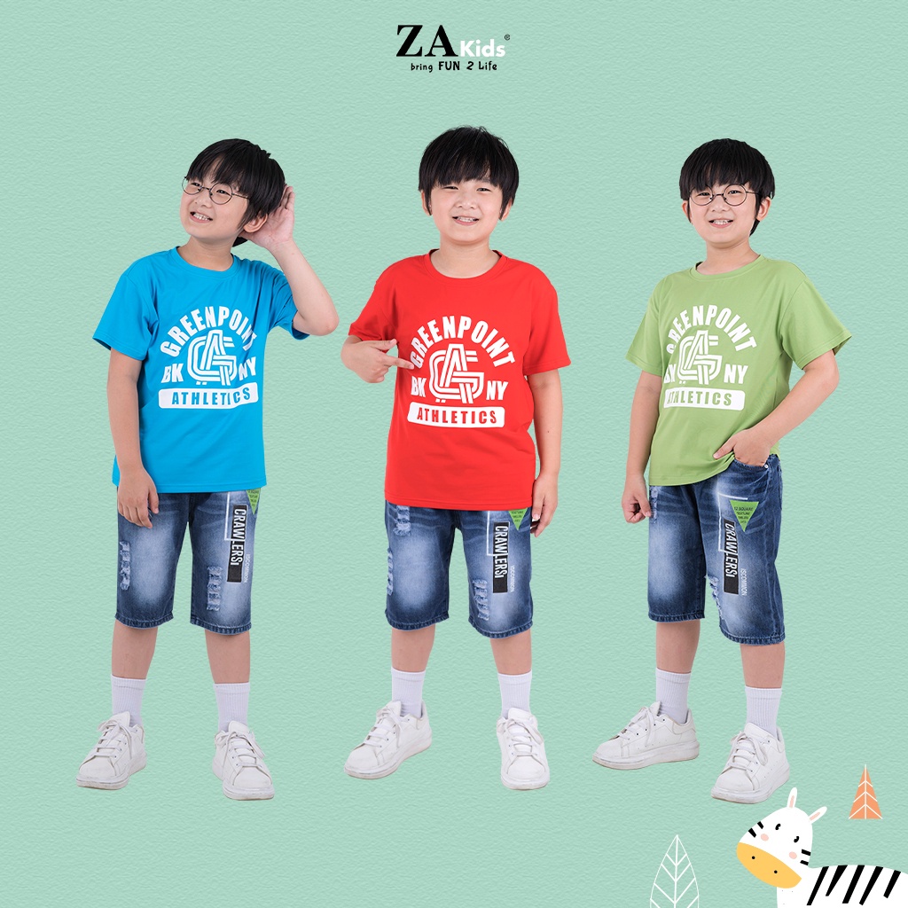 Áo Thun Ngắn Tay Mùa Hè Bé Trai (2-14 Tuổi) ZAKids ZA22211TN