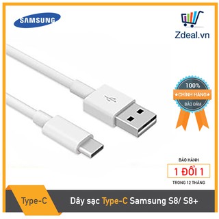 Cáp Sạc Type C Samsung Bóc Máy. CHÍNH HÃNG. BẢO HÀNH 12 THÁNG 1 ĐỔI 1 dài 2m màu trắng
