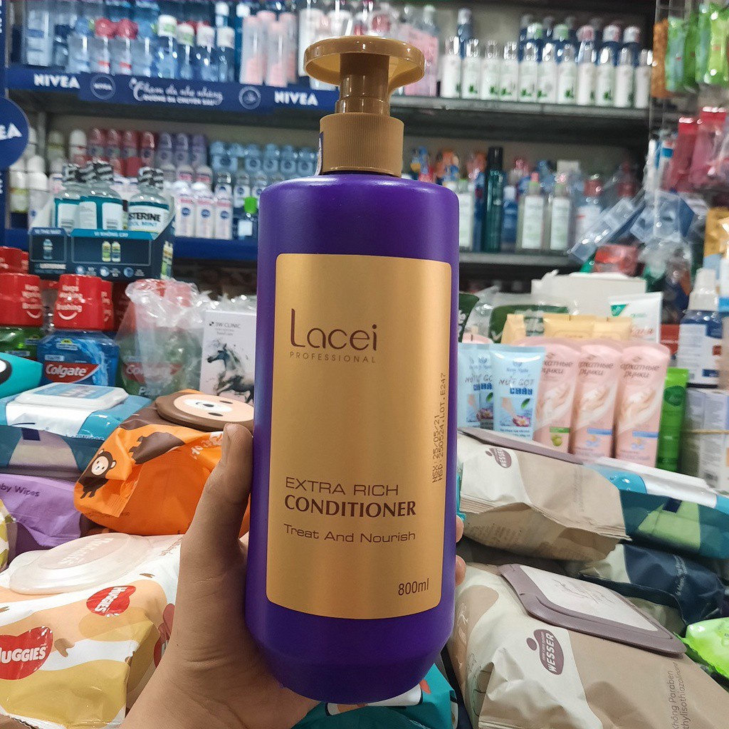 Dầu xả Lacei phục hồi tóc hư tổn 800ml