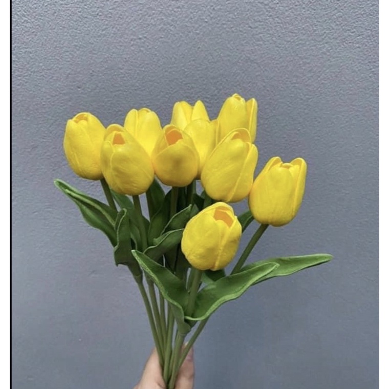 Hoa tuy lip giả/ Hoa tuy lip cao su lá xoan mùi thơm nhẹ - hàng loại 1 dài 34 cm