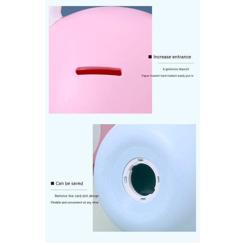 Ống Heo Tiết Kiệm Bằng Vinyl Kiểu Dáng Hoạt Hình Dễ Thương Cho Bé