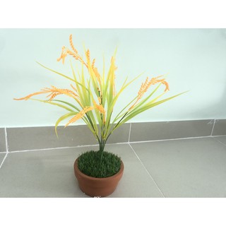 Cây giả trang trí, cây thóc giả, cây thóc cắm chậu, trang trí nhà cửa - YY-146