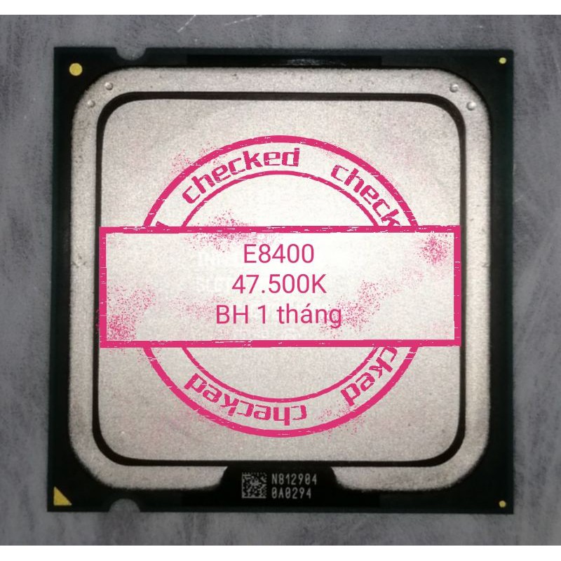 CPU chip core 2 E8400 bảo hành 1 tháng