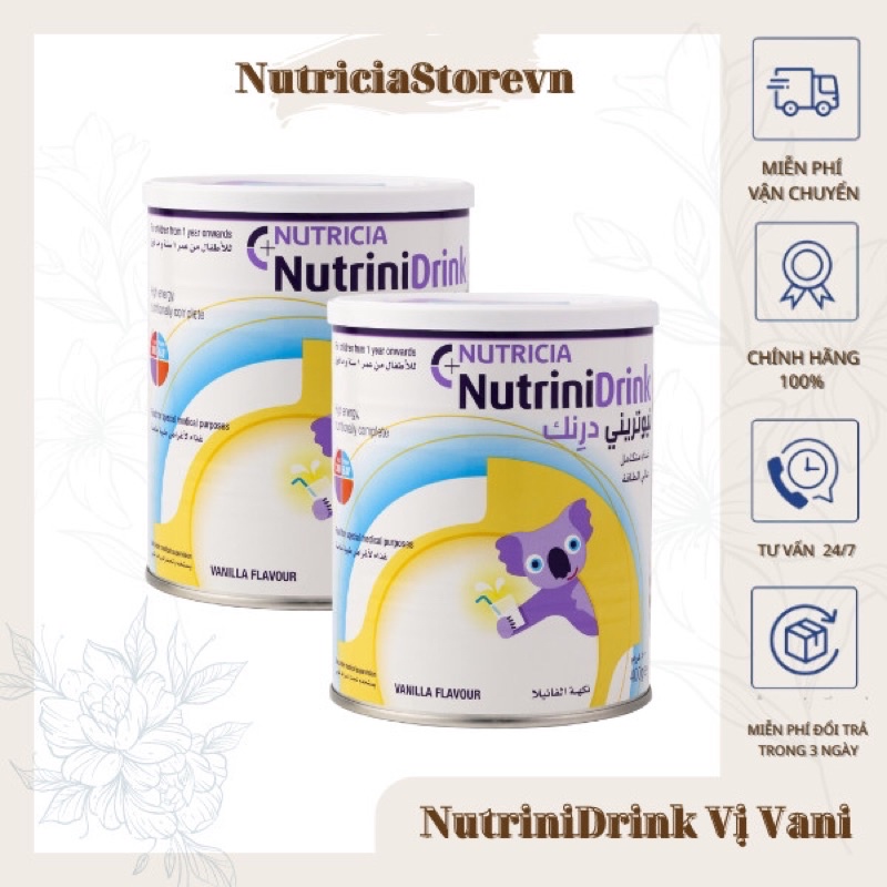 Combo 3 Hộp Sữa NutriniDrink Nhập Khẩu Nguyên Lon Của Đức Dành Cho Bé Chậm Tăng Chiều Cao Cân Nặng, biếng ăn