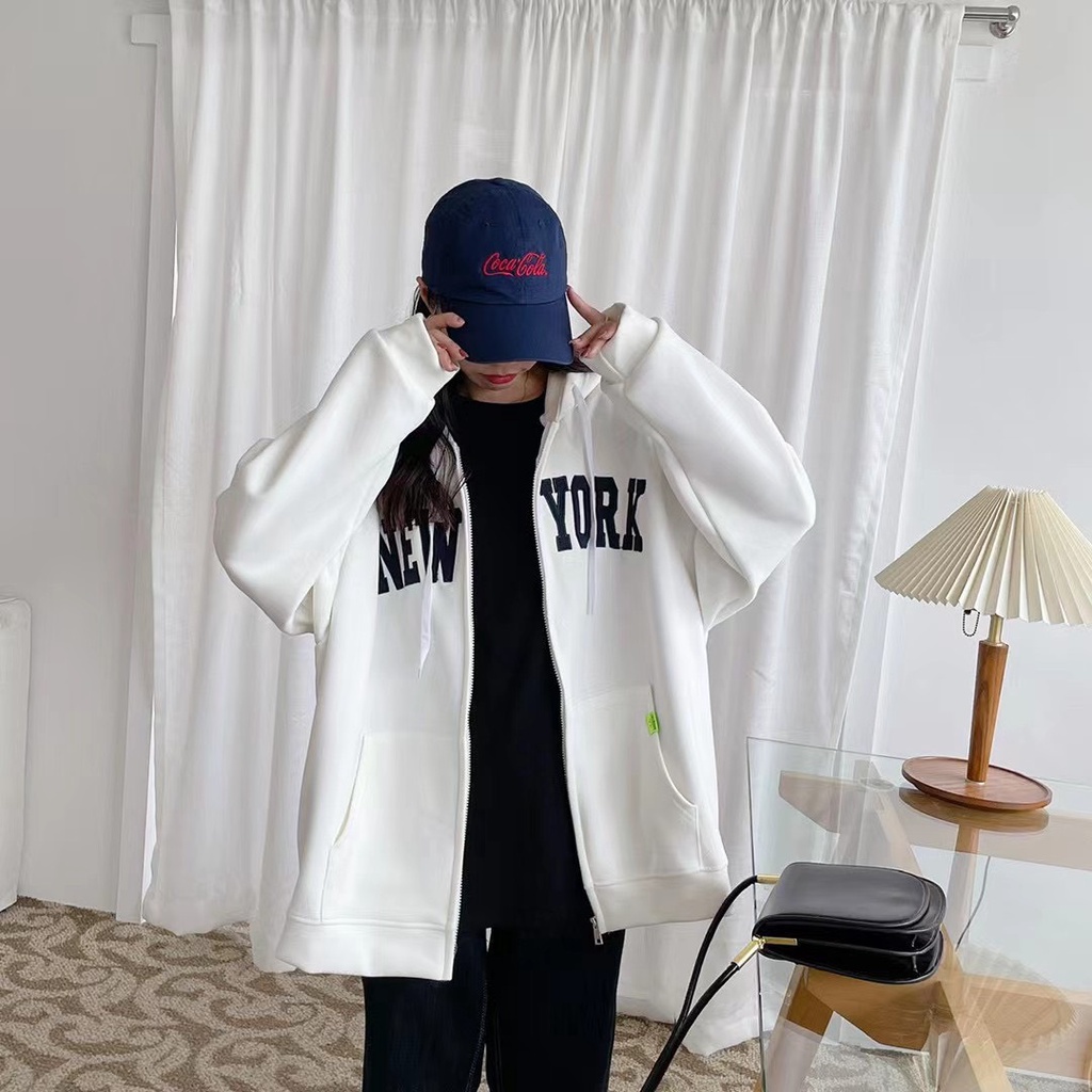 Áo khoác nỉ hoodie form rộng dày dặn có mũ trơn Unisex  FREESIZE HNDAKN01 | BigBuy360 - bigbuy360.vn