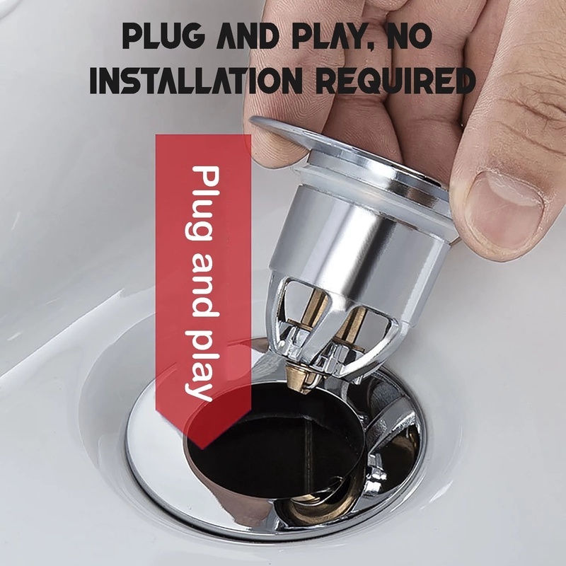 Nút chặn ống thoát nước bằng thép không gỉ chống nghẹt cho bồn rửa nhà bếp / phòng tắm