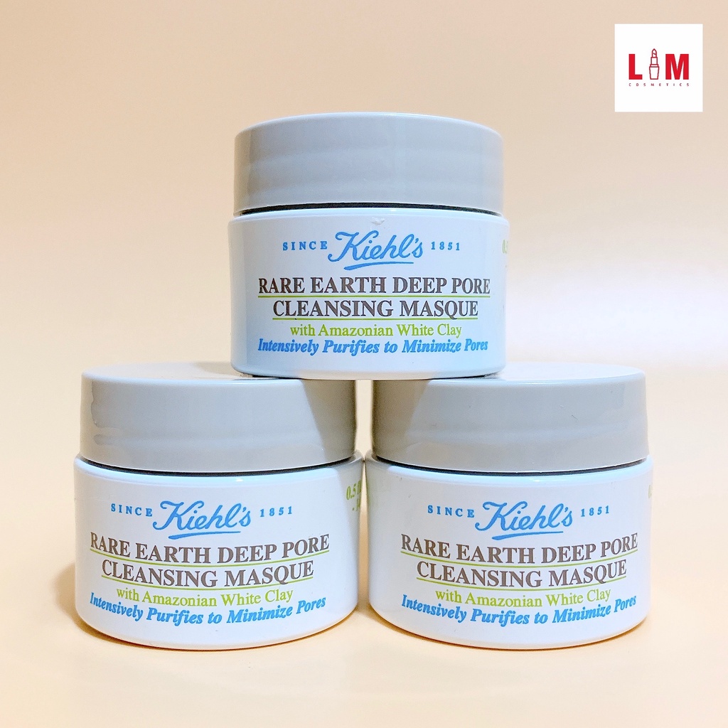 Mặt nạ đất sét giảm mụn ẩn, đầu đen Kiehl s Rare Earth Deep Pore Mask 14ml [Chính Hãng]