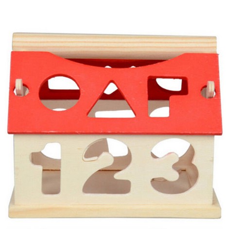Đồ chơi gỗ thông mình: Ngôi nhà gỗ thả hình và số phát triển trí tuệ cho bé