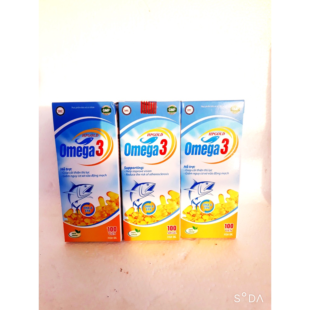 Viên dầu cá Omega 3, giúp cải thiện thị lực, hỗ trợ giảm nguy cơ xơ vữa động mạch, tốt cho tim mạch