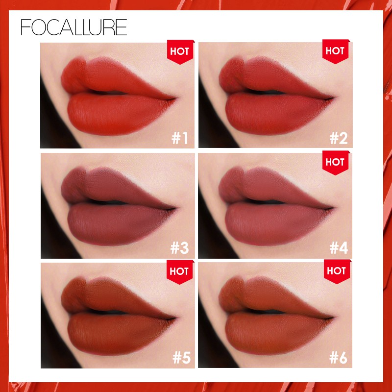 Son kem FOCALLURE hiệu ứng bóng mượt nhung mịn gồm 10 màu tùy chọn 27g | BigBuy360 - bigbuy360.vn