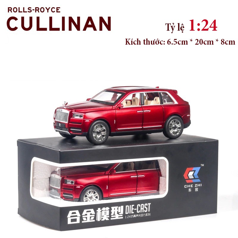 Xe mô hình tỉ lệ 1:24 Rolls Royce Cullinan hợp kim cao cấp, tinh xảo như xe thật